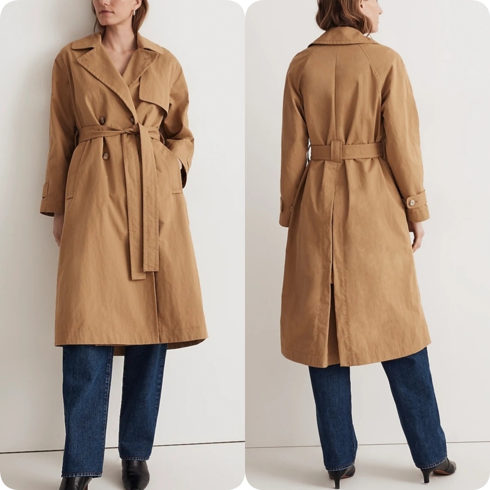 Women's Madewell The Signature Trench Coat Size Medium